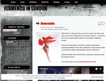 Tablet Screenshot of flamencoinlondon.com